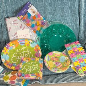 Easter Bunny Tablecloth, Easter Paper Plates and Fun Easter Items New